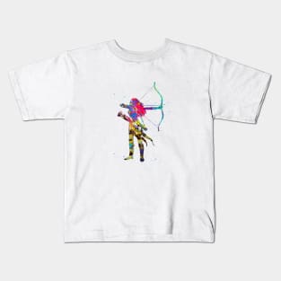 Woman Archer Kids T-Shirt